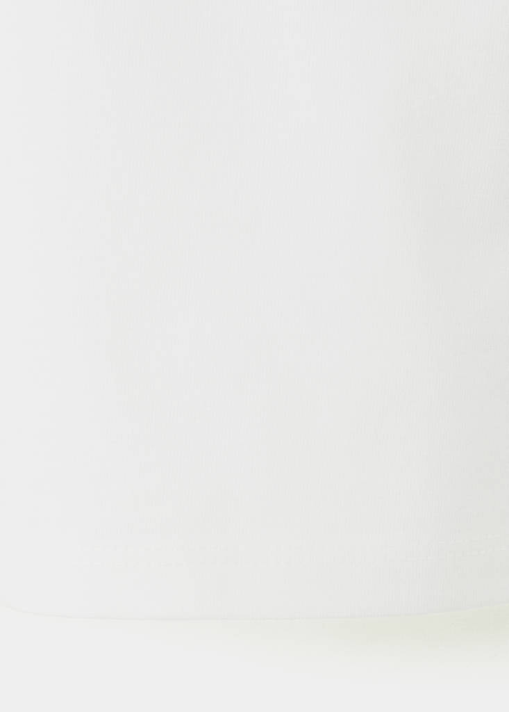 Printed cotton-blend t-shirt — White