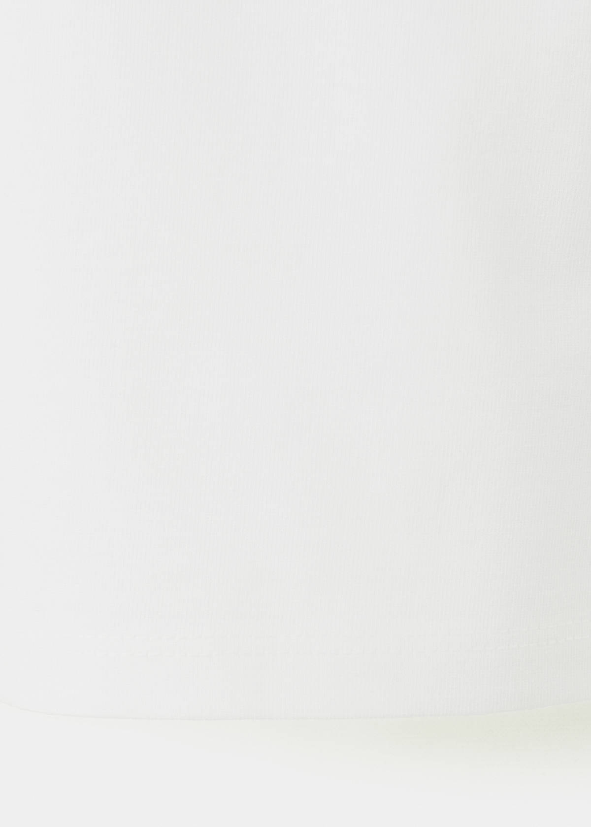 Printed cotton-blend t-shirt — White