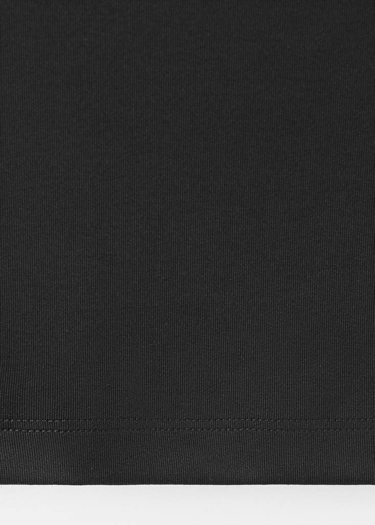 Square-neck strappy top — Black