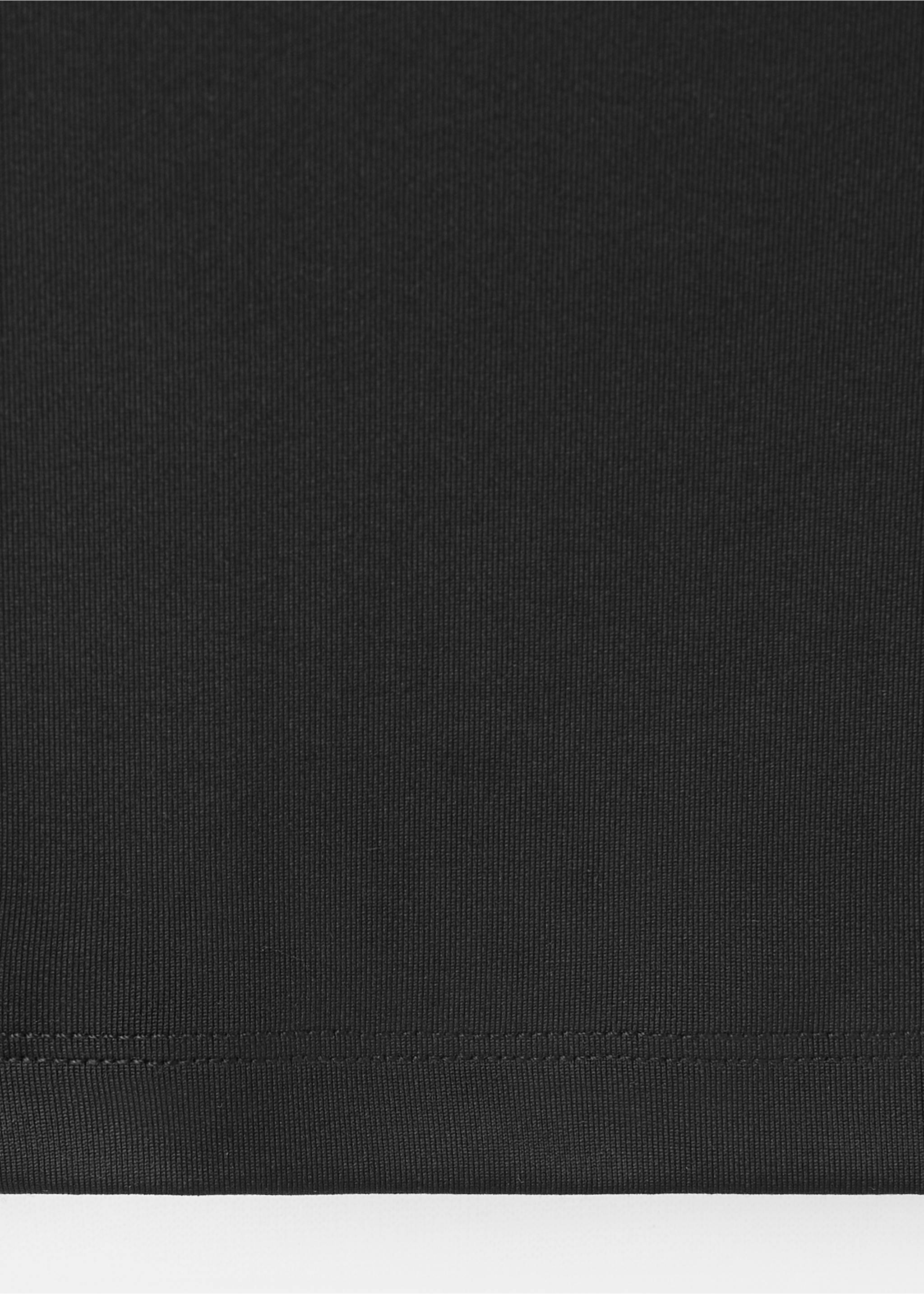 Square-neck strappy top - Details of the article 0, Black. Ref: 37001419-00.