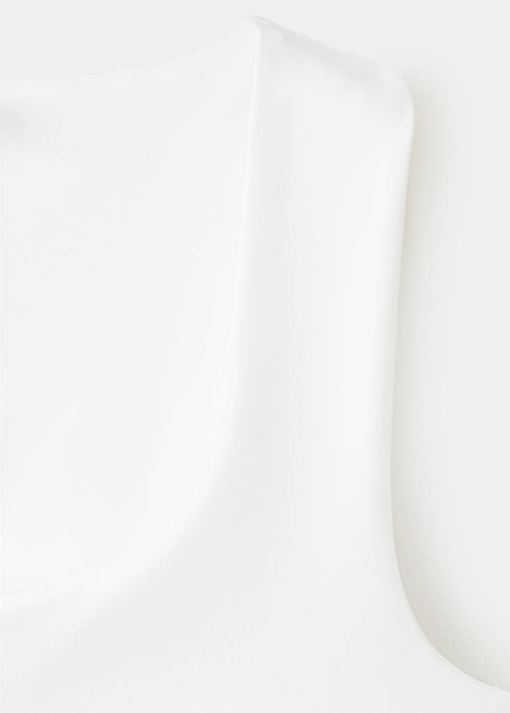 Square-neck strappy top — Off White