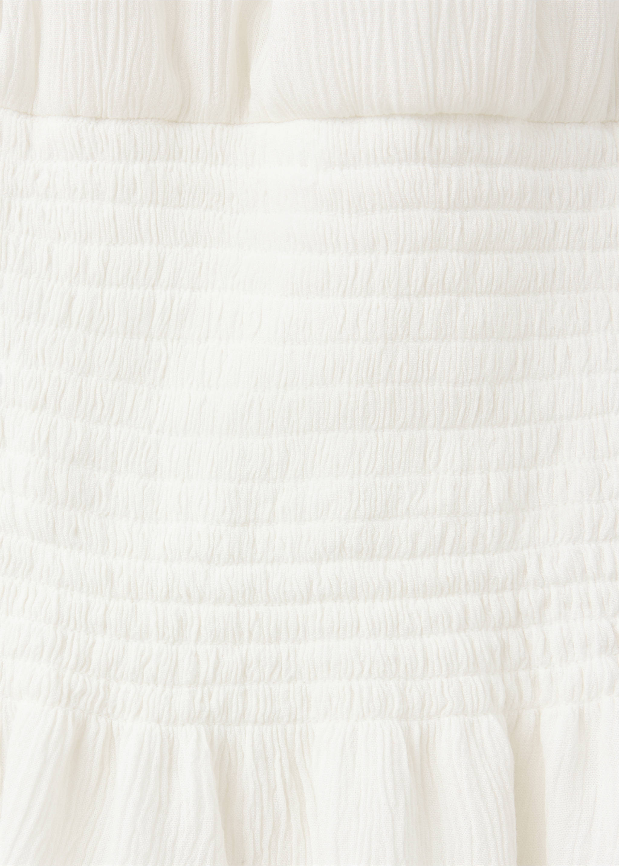 Ruched halter top - Details of the article 8, Off White. Ref: 37001424-00.