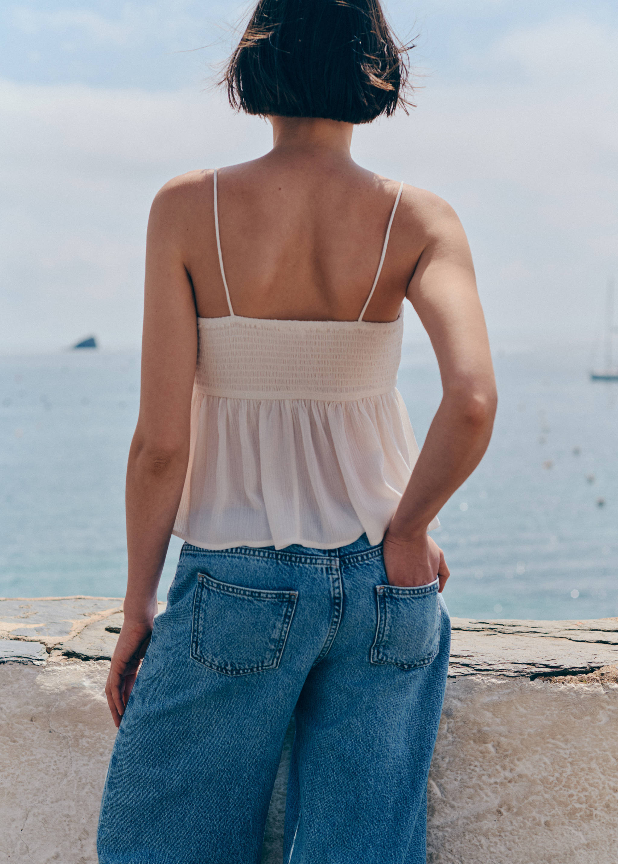 Top détail perles - Verso de l’article