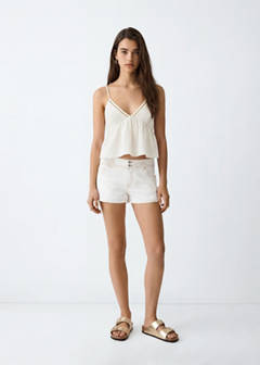 Top with embroidered details — Off White 2