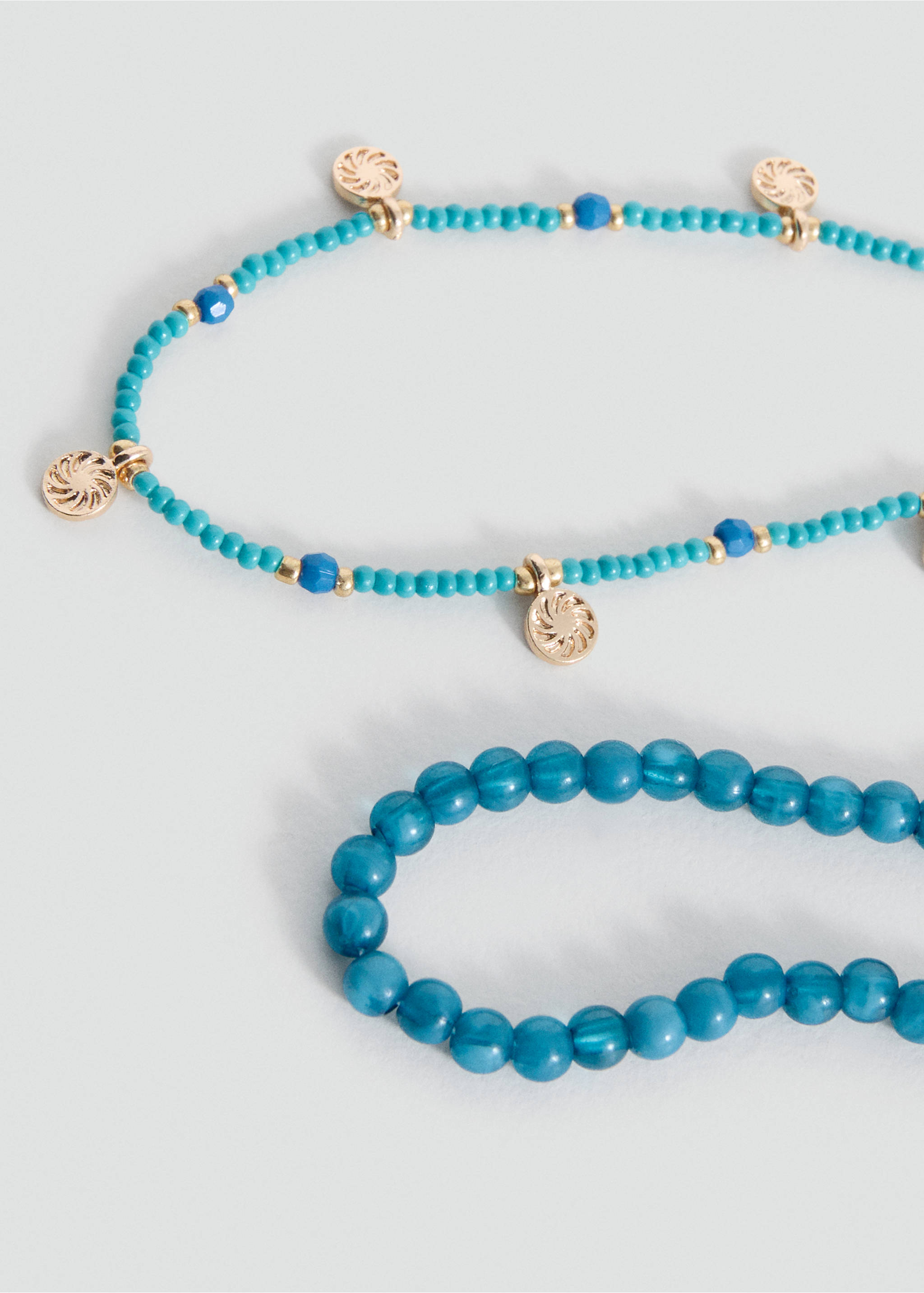 Pack 2 colliers combinés - Plan moyen, Bleu. Ref: 37001430-00.