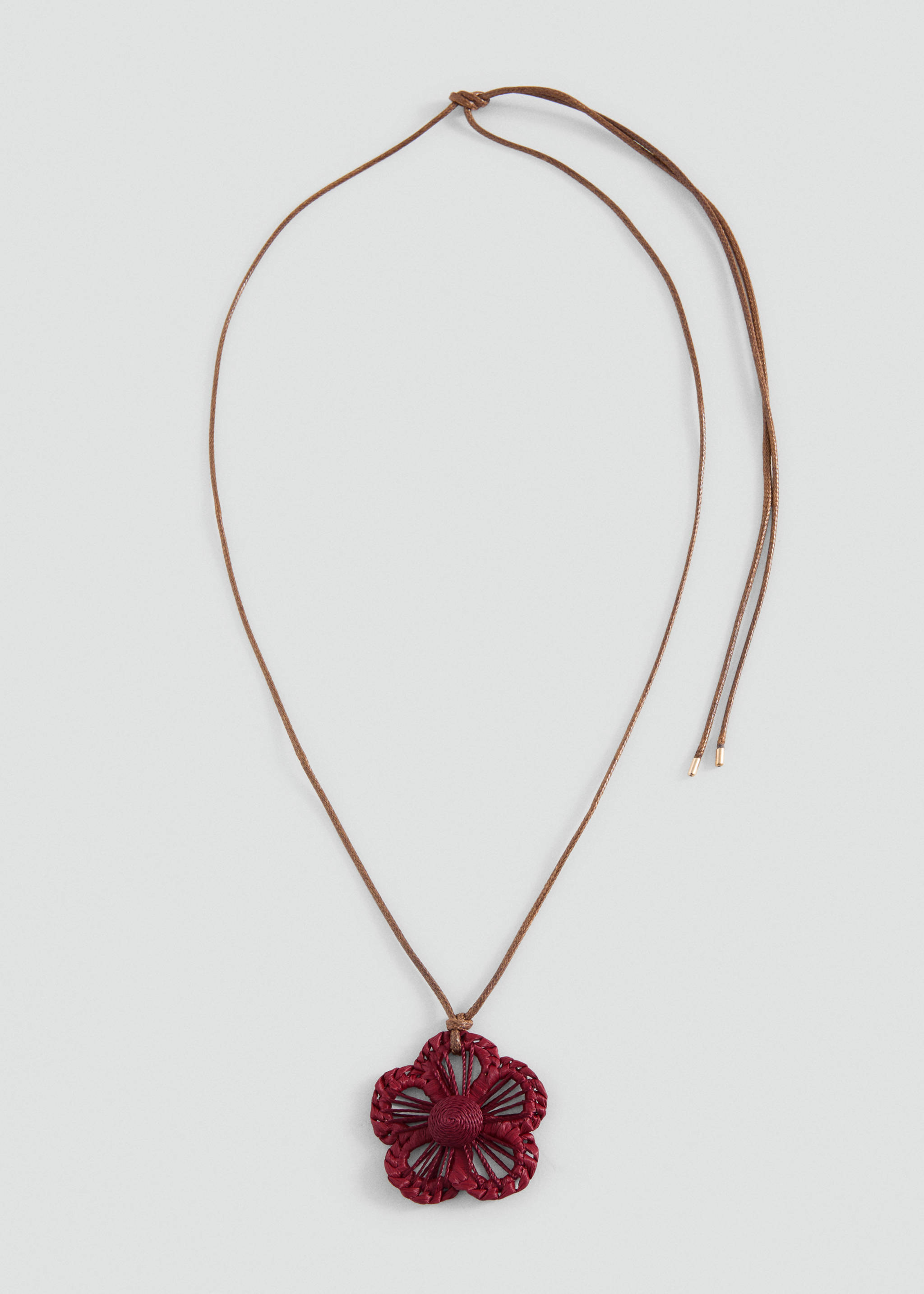 Raffia flower necklace - Article without model