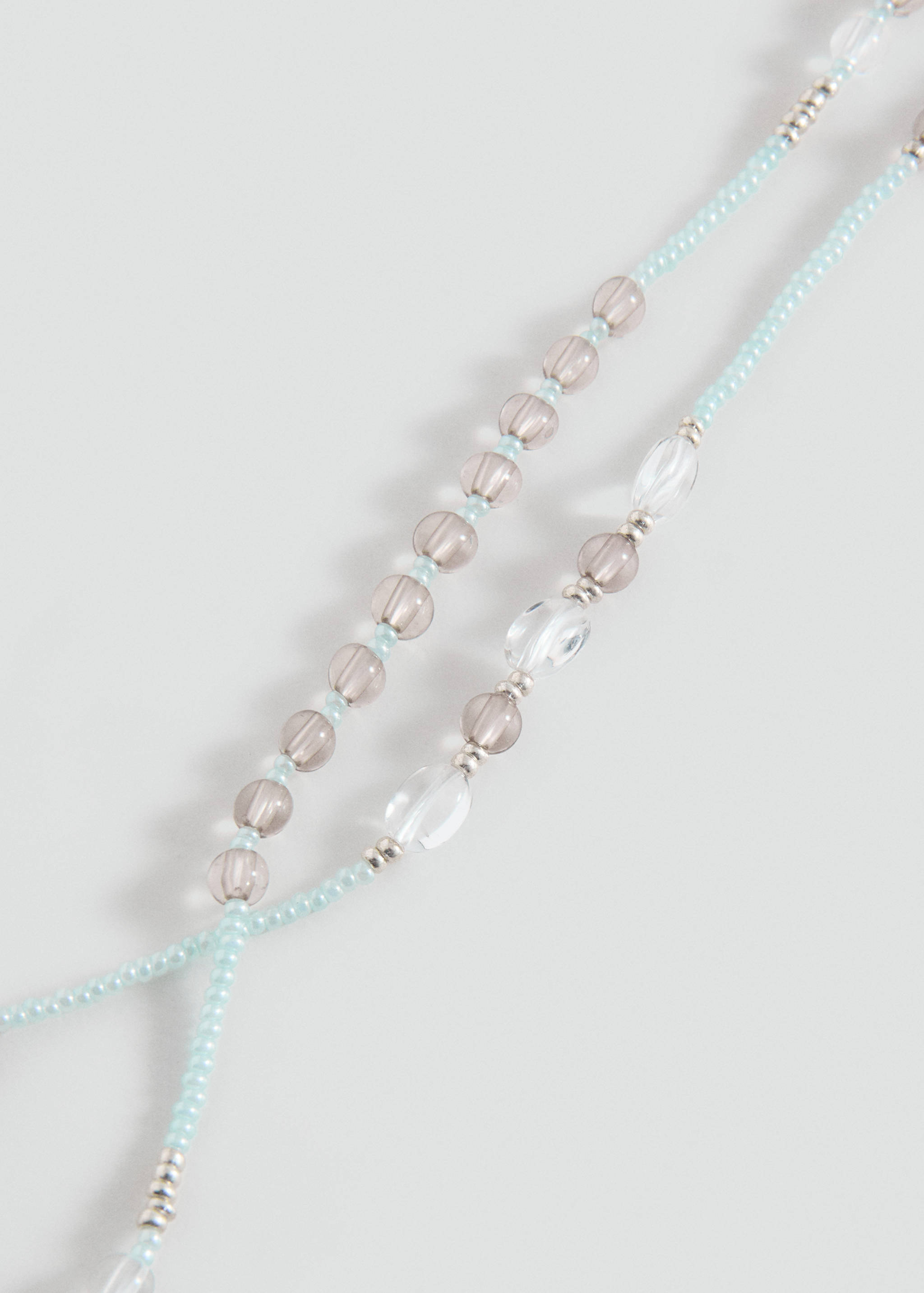 Collier double perles - Plan moyen
