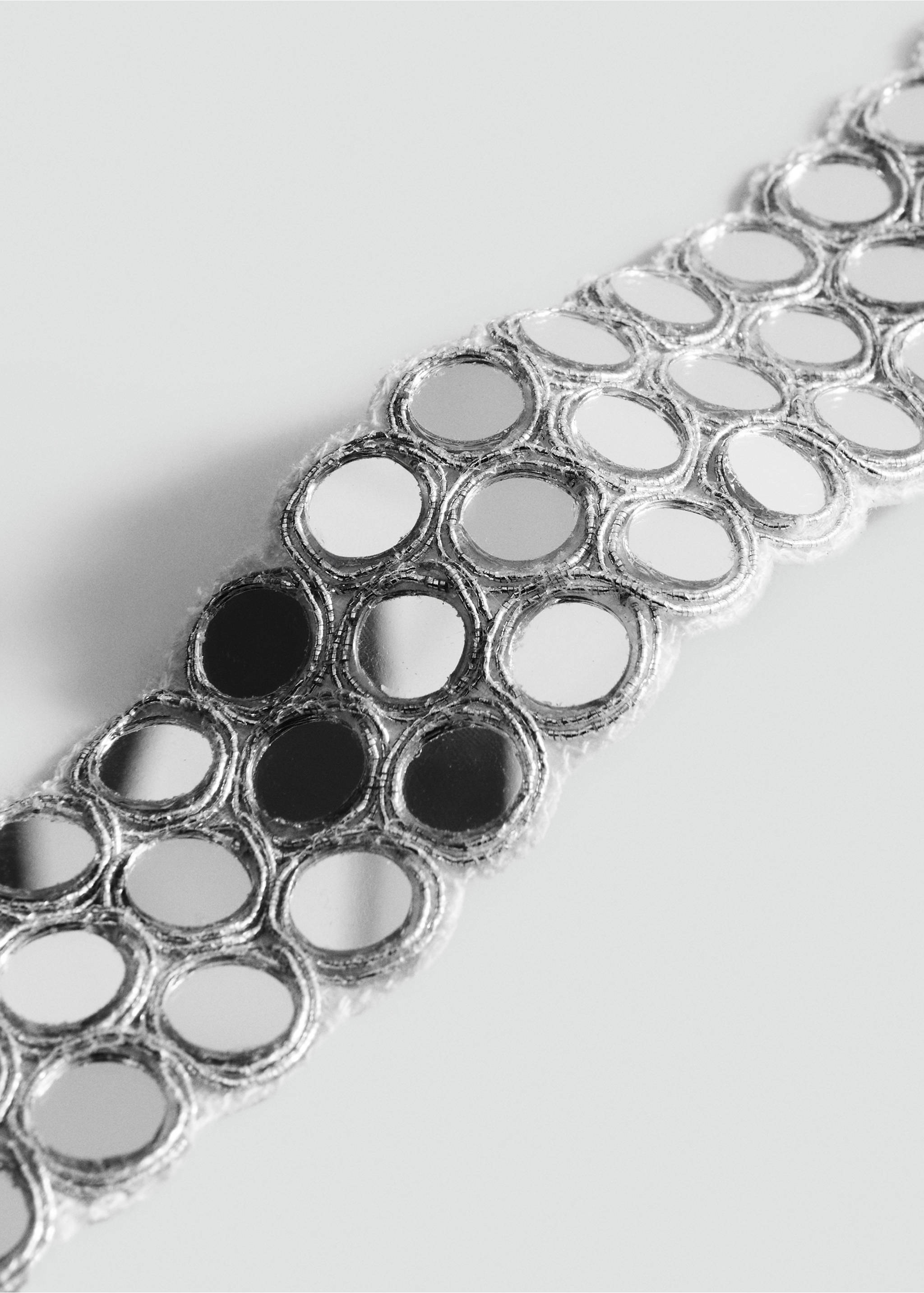 Collar chocker vidres - Pla mig, Platejat. Ref: 37001435-00.