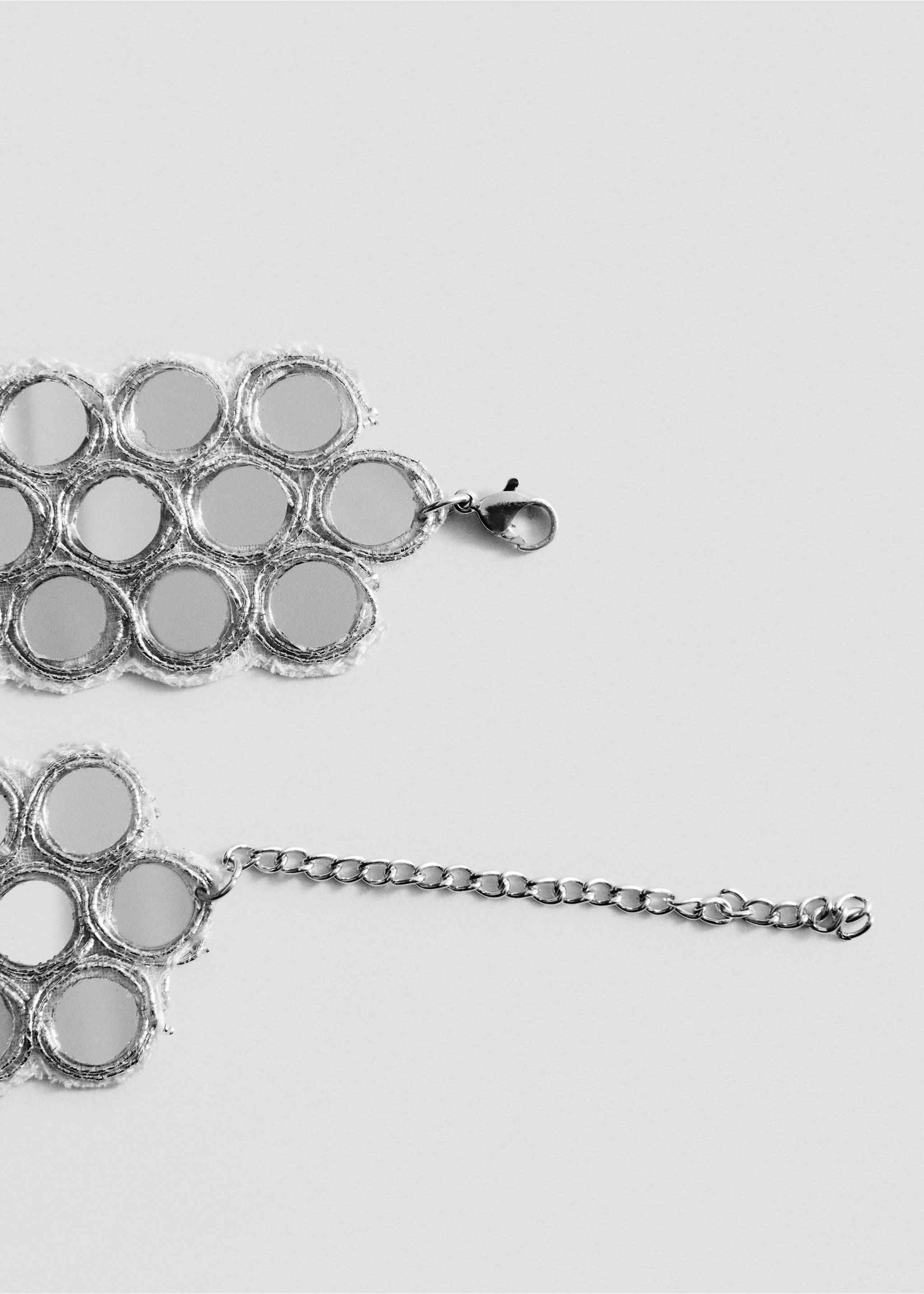 Collar chocker vidres - Detall de l'article 1, Platejat. Ref: 37001435-00.