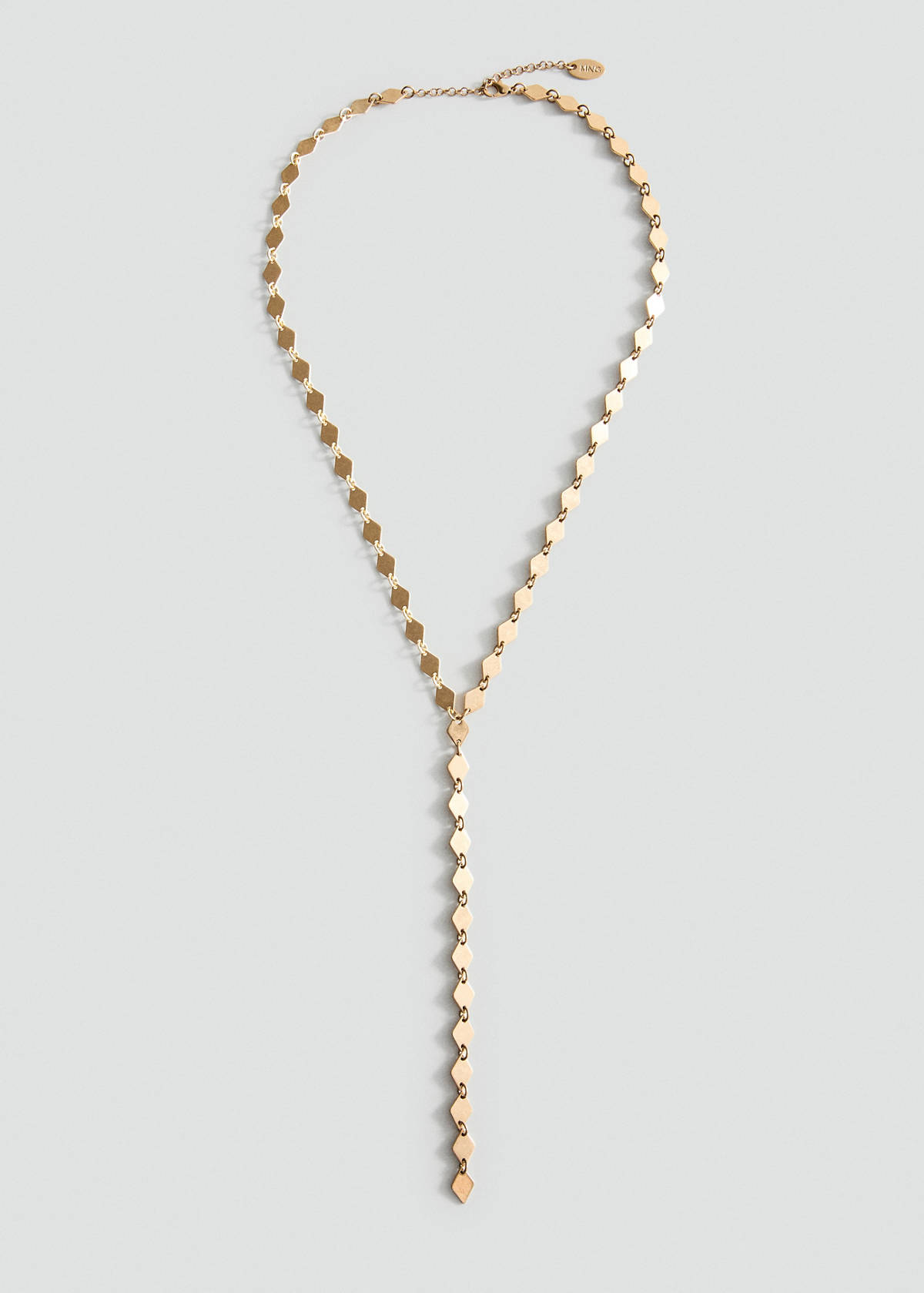 Metal pendant necklace — Gold