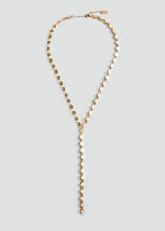 Metal pendant necklace — Gold 1