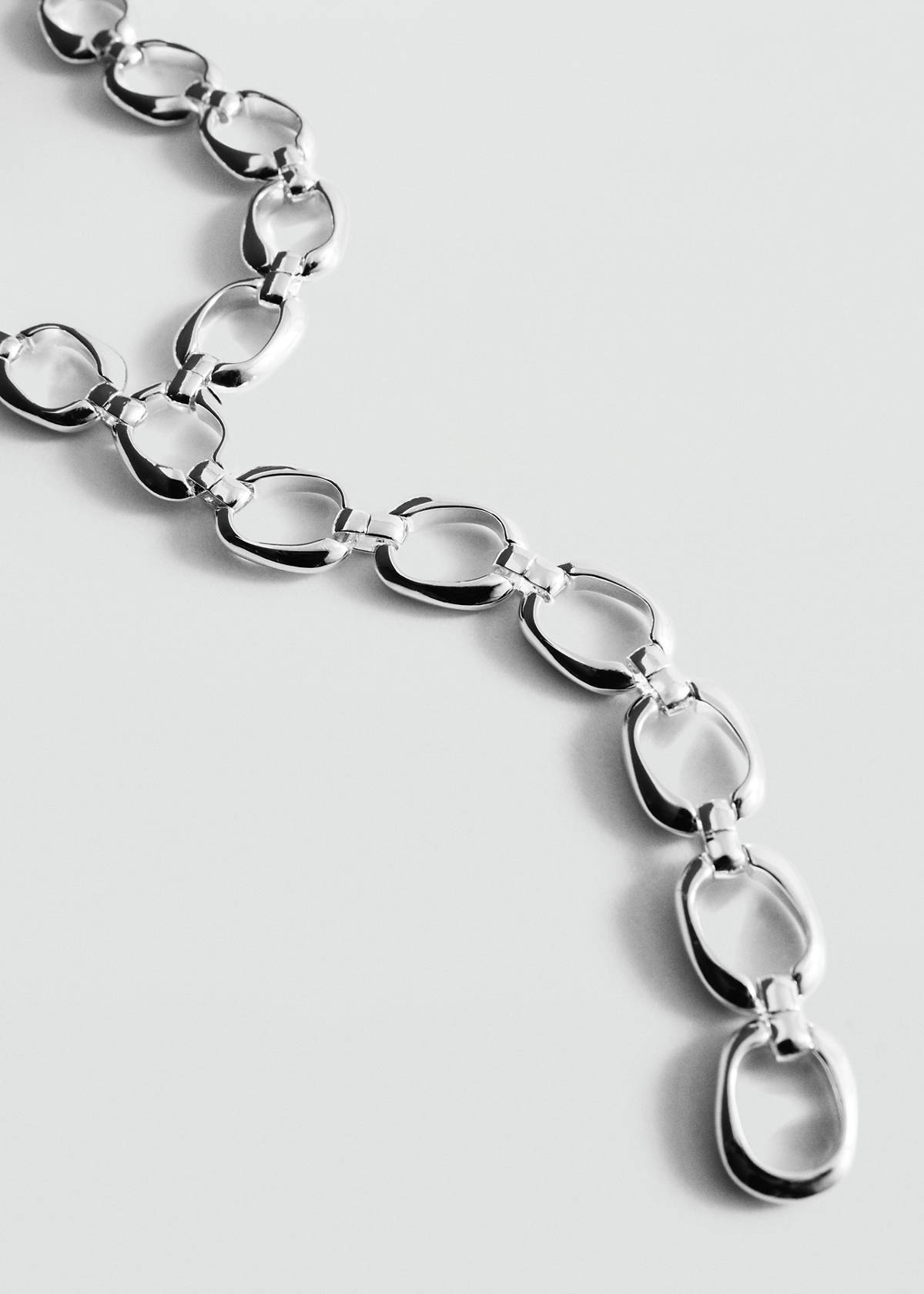 Long chain necklace — Silver