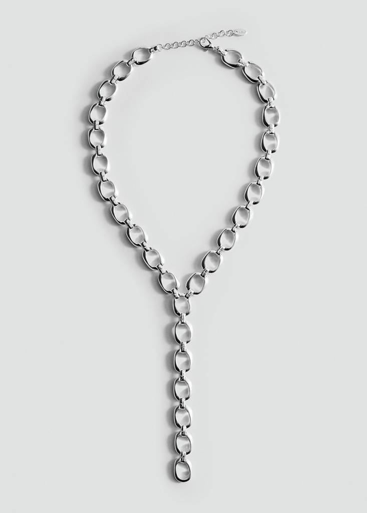 Long chain necklace — Silver