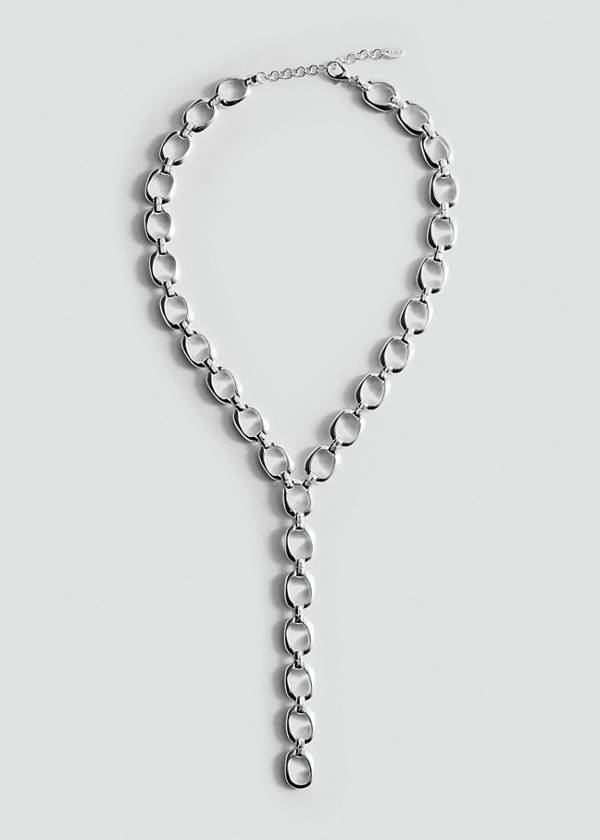 Long chain necklace — Silver