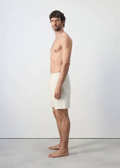 Seersucker striped swimsuit — Beige 5