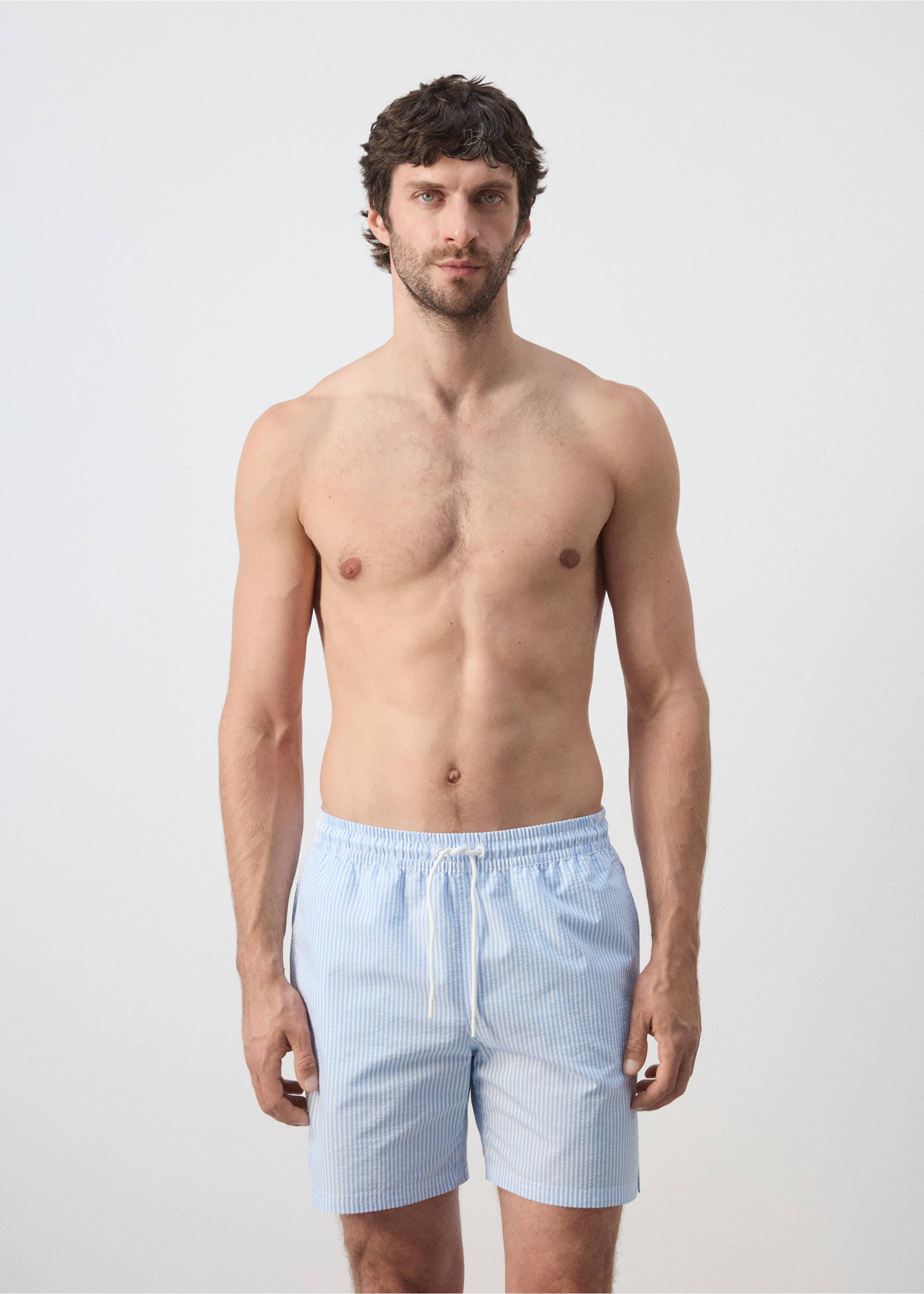 Swimming trunks seer - Средний план, Небесно-голубой. Ref: 37001442-00.