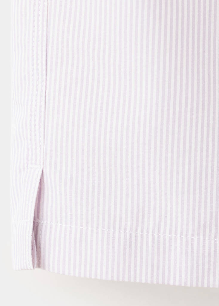 Seersucker striped swimsuit — Lilac