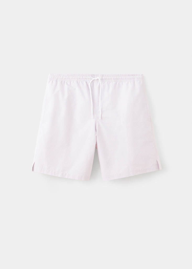Seersucker striped swimsuit — Lilac