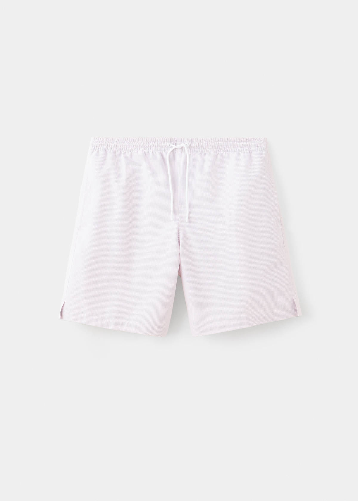 Seersucker striped swimsuit — Lilac