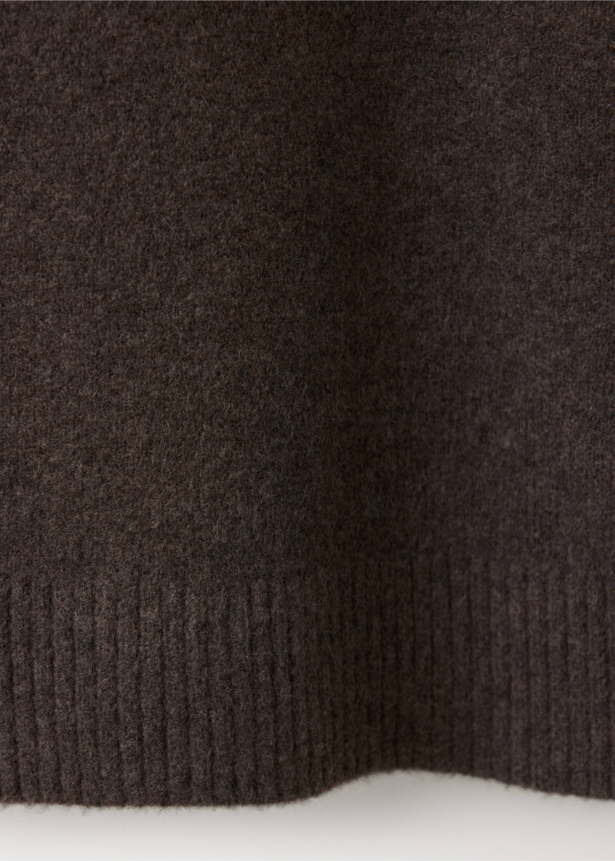 Chemise de nuit en maille à col roulé - Détail de l'article 0, Chocolat. Ref: 37001443-00.