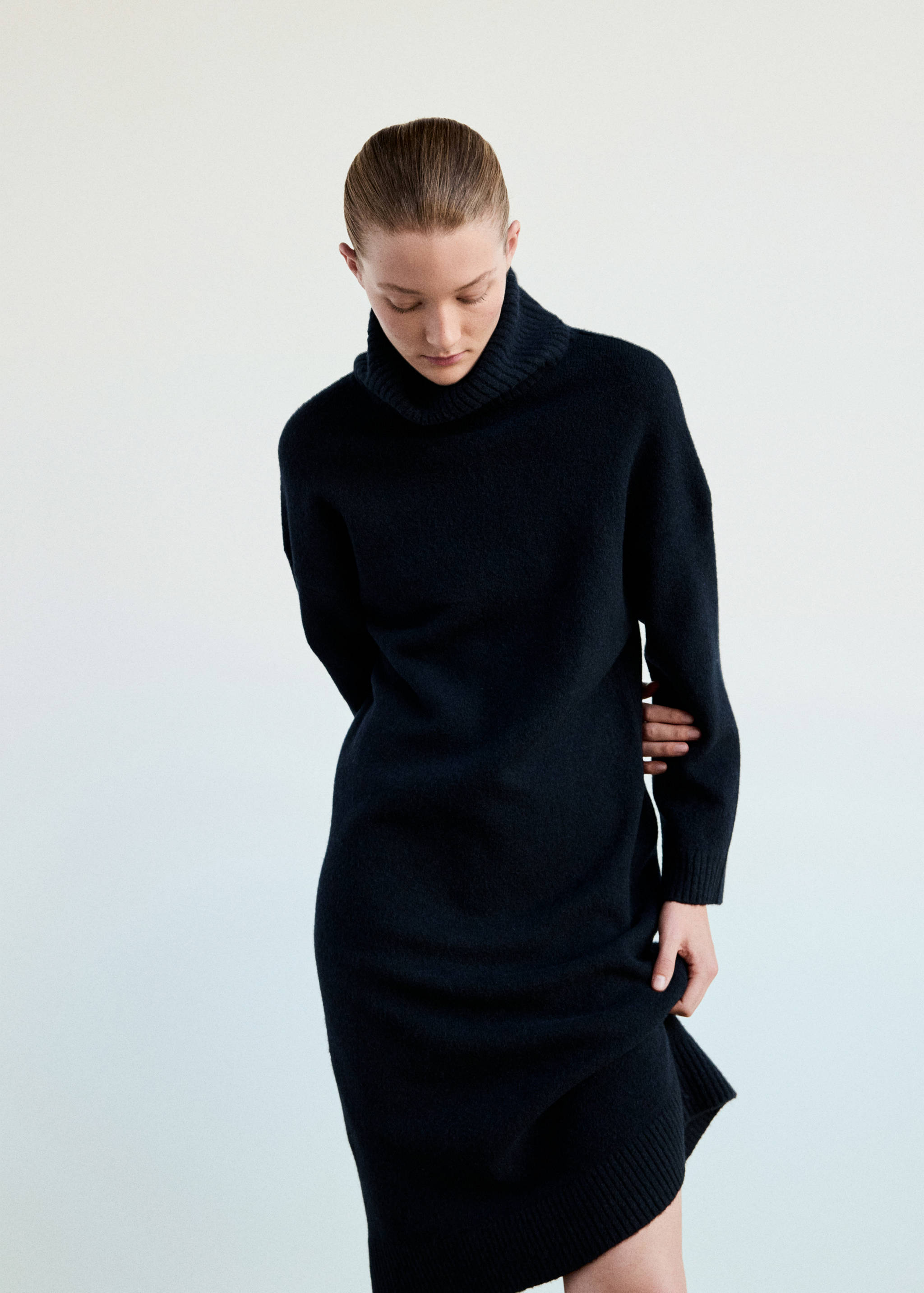Chemise de nuit en maille à col roulé - Détail de l'article 4