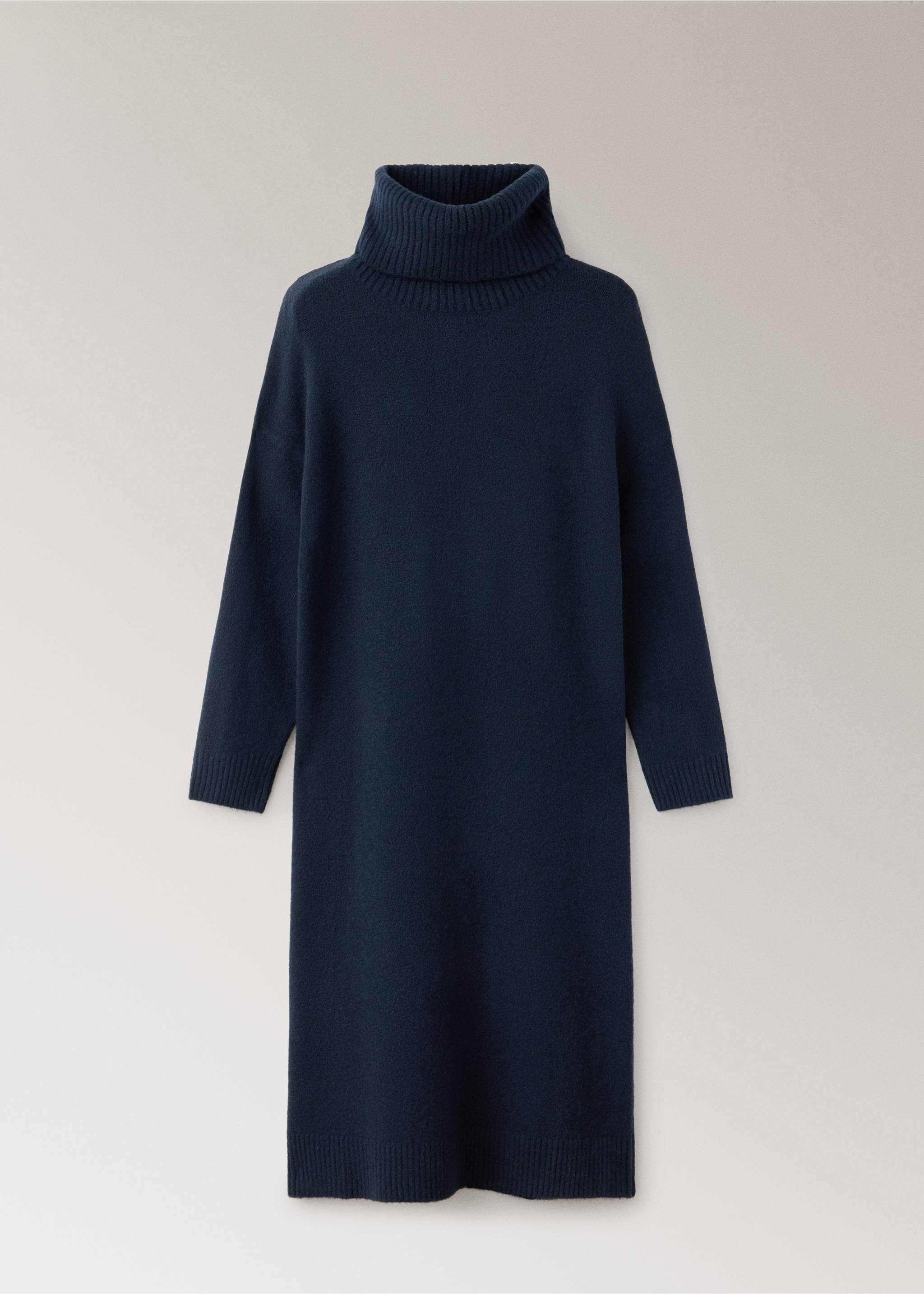 Chemise de nuit en maille à col roulé - Article sans modèle, Bleu marine. Ref: 37001443-00.