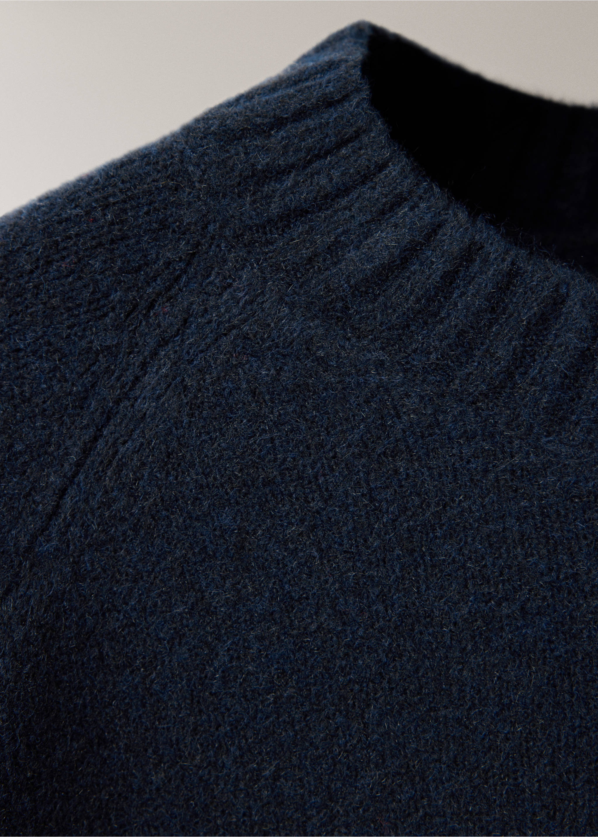 Jersey pyjama knit round neck - Details of the article 8, Navy. Ref: 37001444-00.