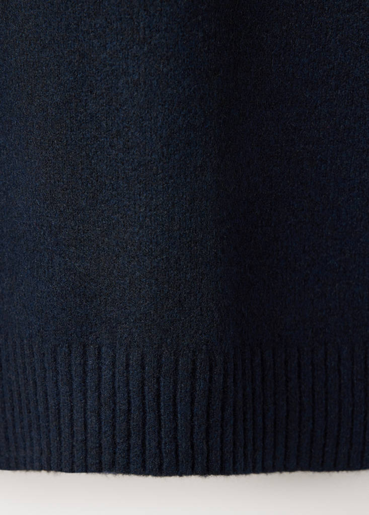 Jersey pyjama knit round neck — Navy