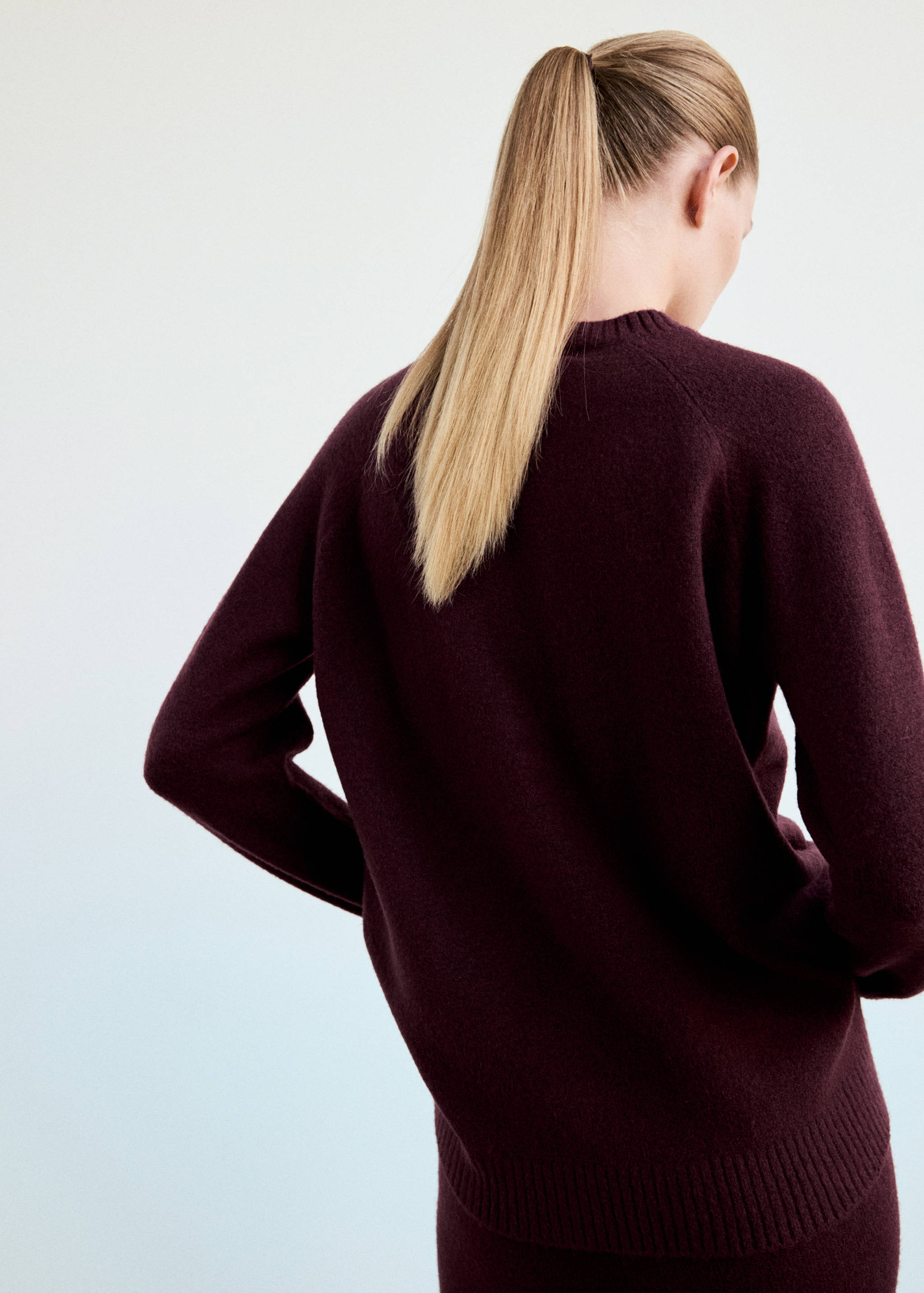 Jersey pyjama knit round neck - Reverse of the article
