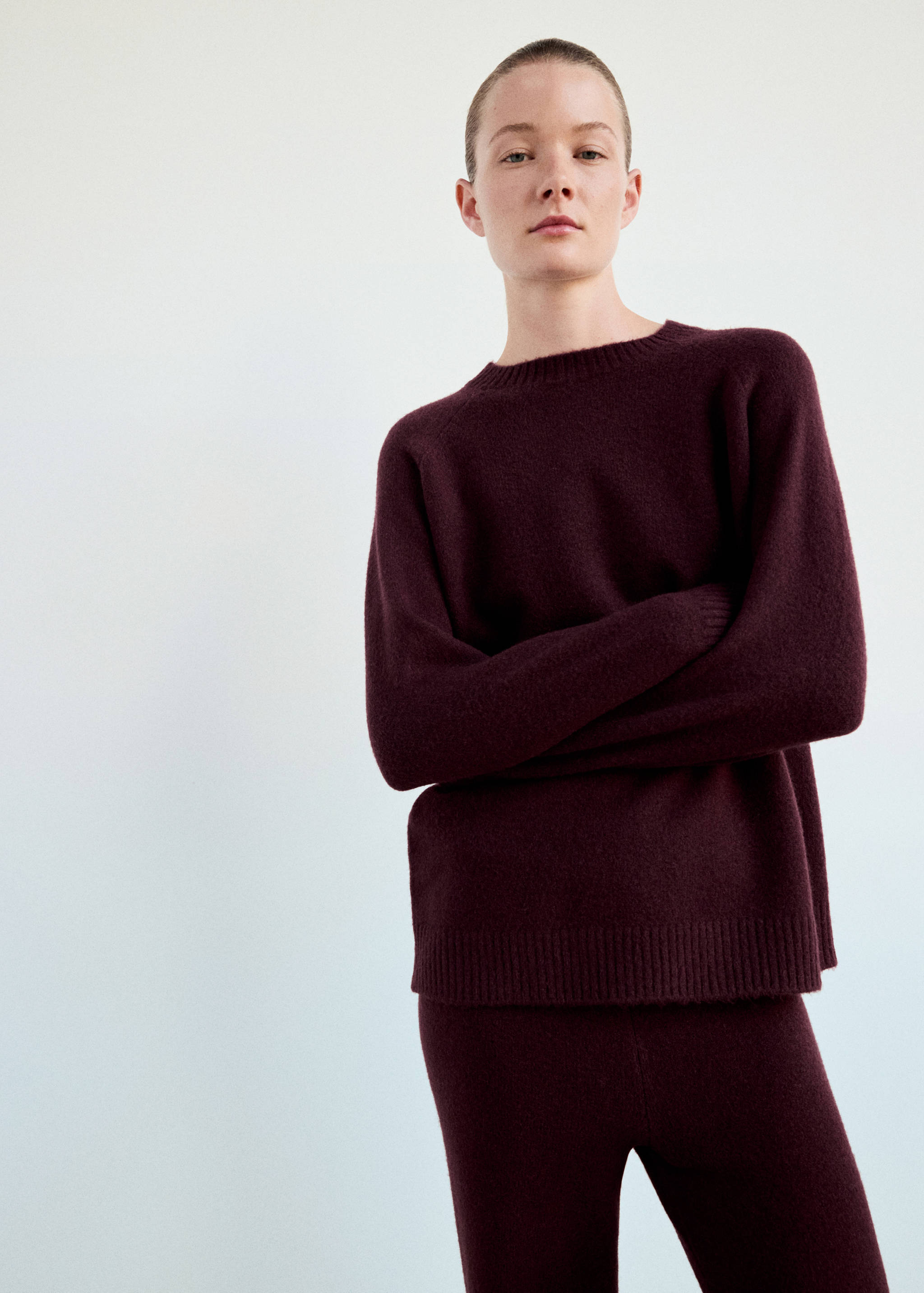 Jersey pyjama knit round neck - Details of the article 1
