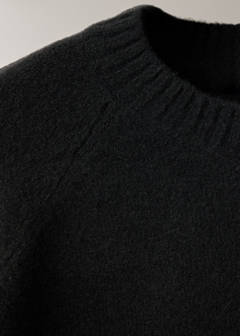 Round-neck knitted sweater — Black 7