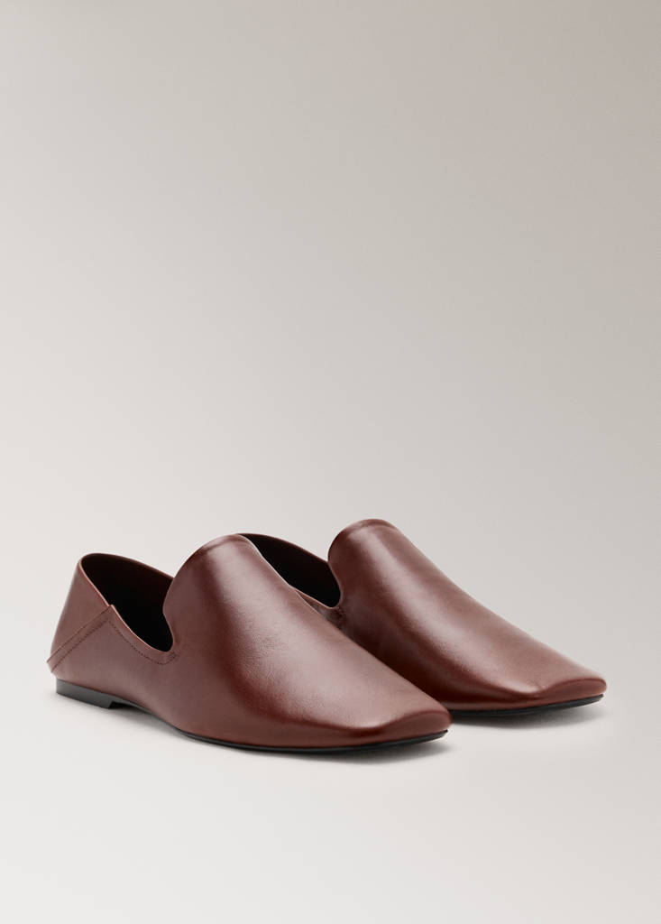 Leather loafers — Burgundy