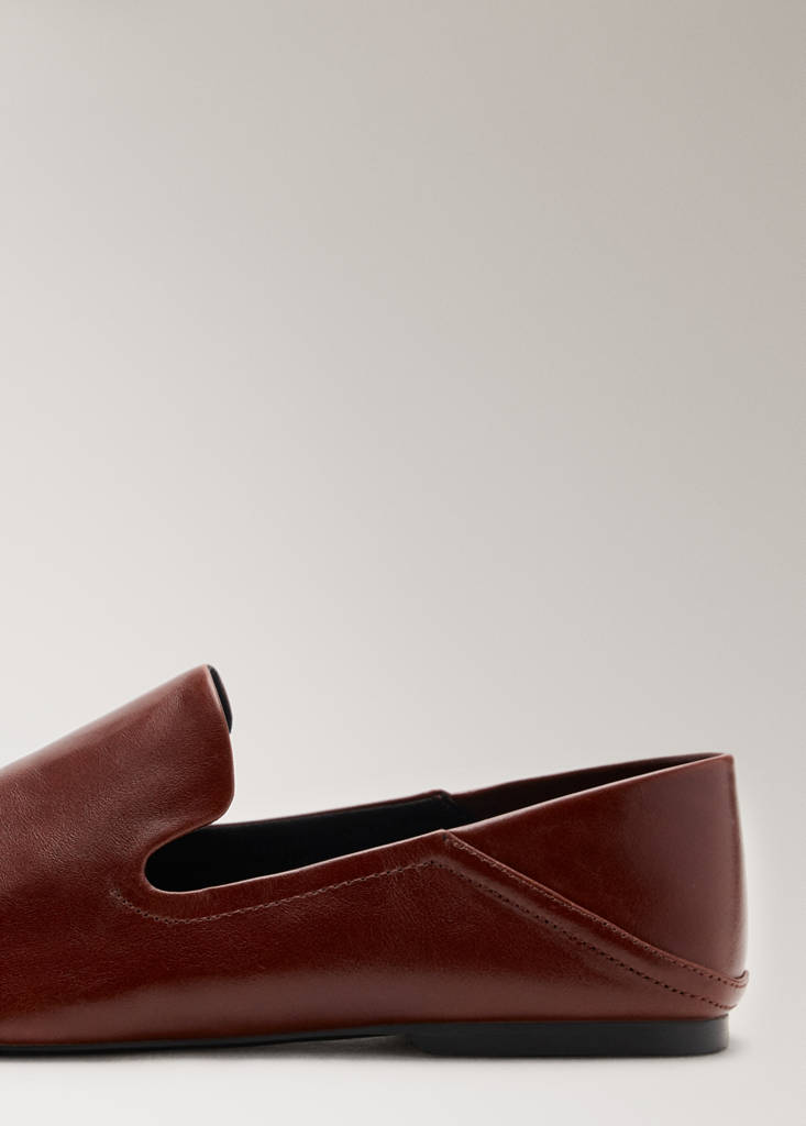 Leather loafers — Burgundy