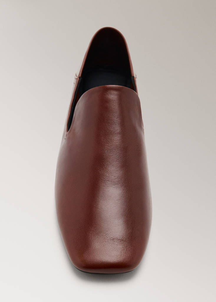 Leather loafers — Burgundy