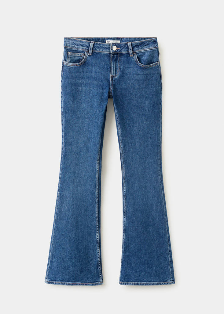 Low waist flare jeans — Dark Blue