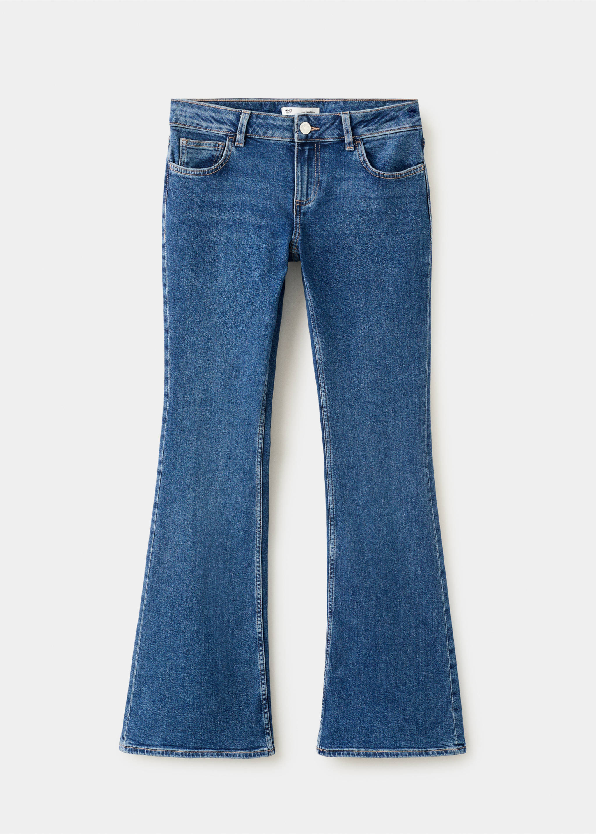 Jean low waist flare - Article sans modèle, Bleu foncé. Ref: 37001446-00.