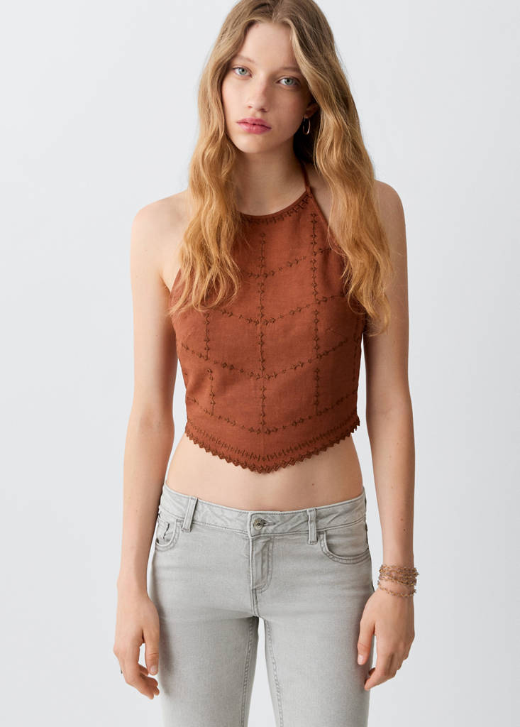 Low waist flare jeans — Denim Grey
