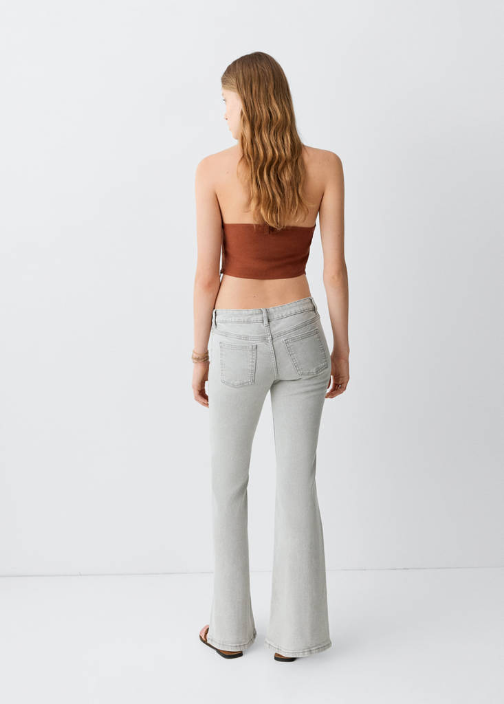 Low waist flare jeans — Denim Grey