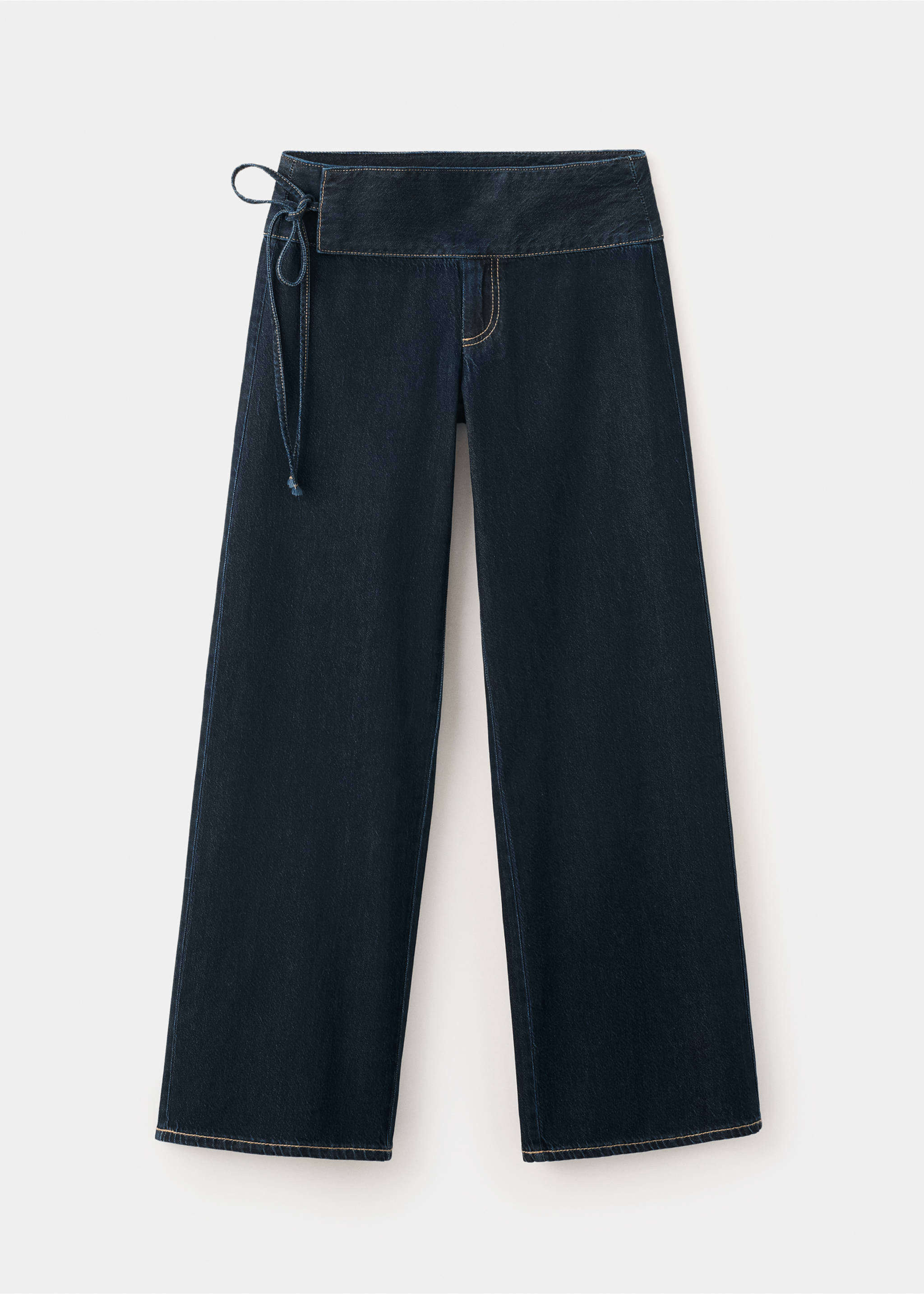Jean lyocell coton détail à la taille - Article sans modèle, Bleu. Ref: 37001448-00.
