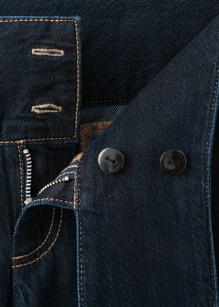 Lyocell cotton jeans with waistband detail — Open Blue
