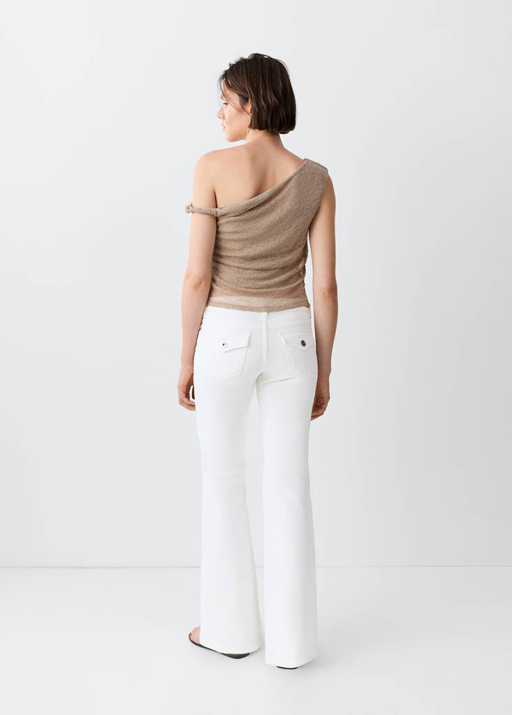 Flare jeans regular waist — White