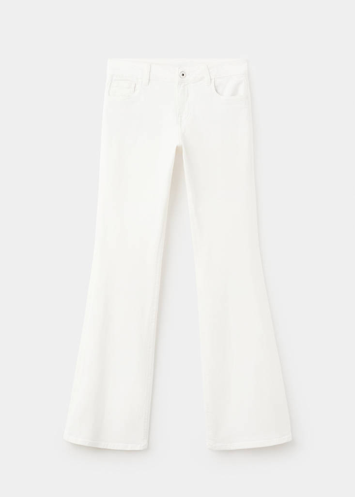 Flare jeans regular waist — White
