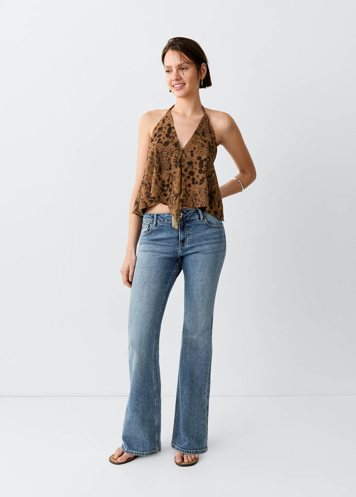 Flare jeans regular waist — Medium Vintage Blue