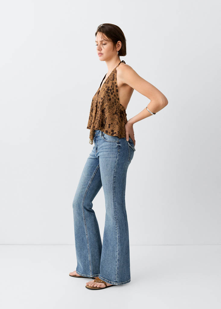 Flare jeans regular waist — Medium Vintage Blue