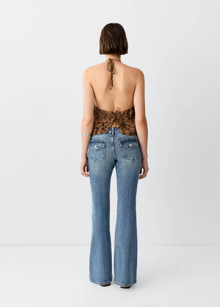 Flare jeans regular waist — Medium Vintage Blue