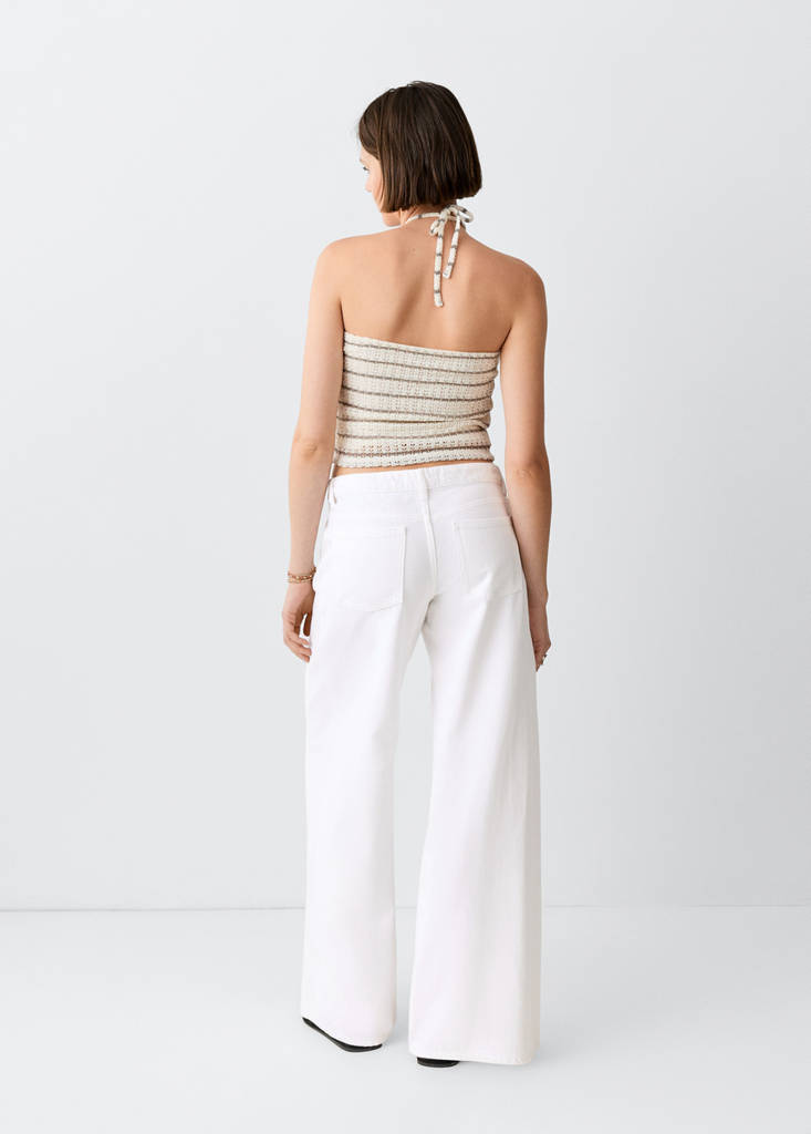 Low waist jeans — White
