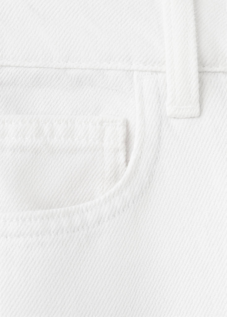 Low waist jeans — White