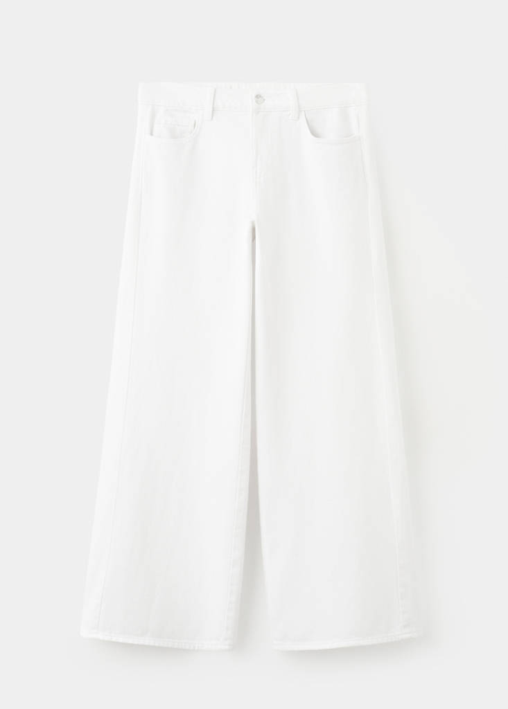 Low waist jeans — White