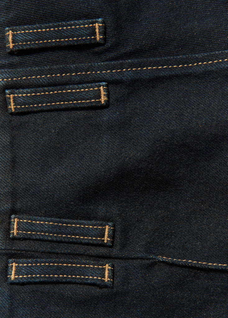 Low-rise jeans with contrast stitching — Open Blue