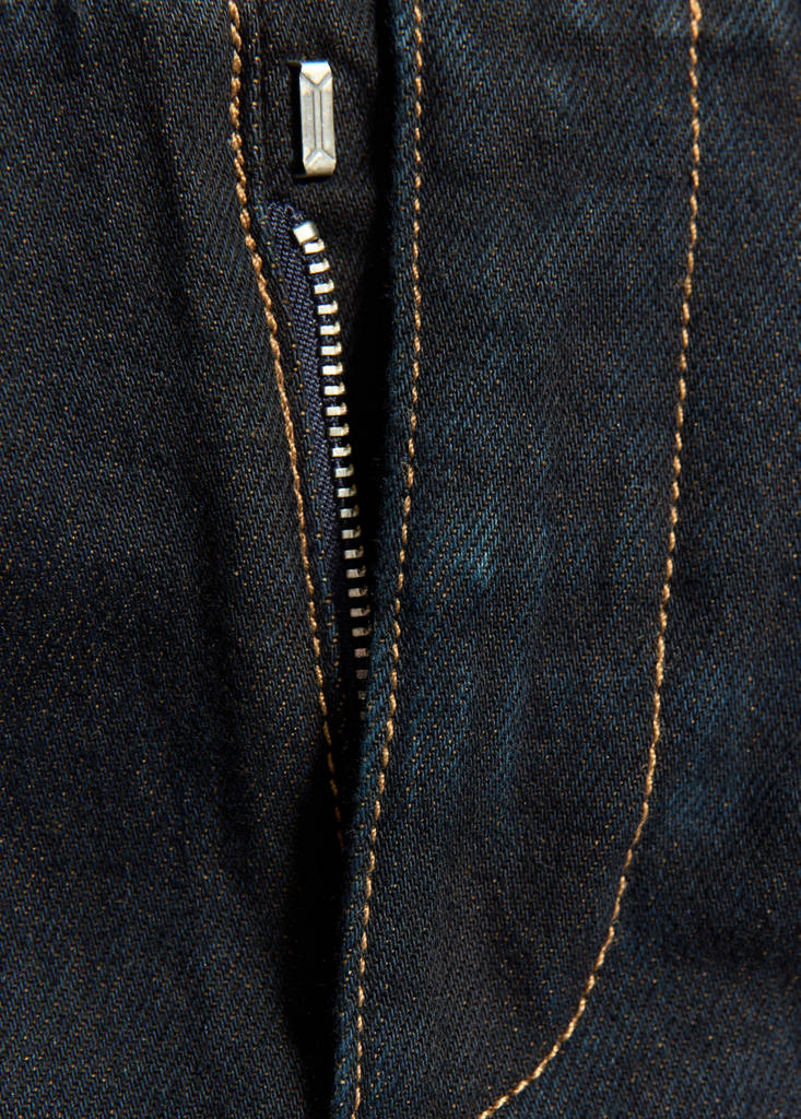 Low-rise jeans with contrast stitching — Open Blue